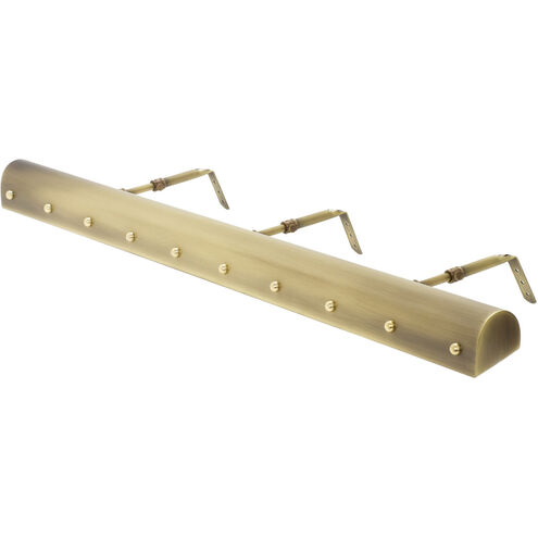 Traditional Picture Lights 200 watt 36 inch Antique Brass with Polished Brass Accents Picture Light Wall Light