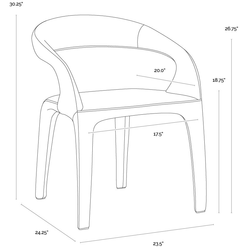 Atika Ivanhoe Pine Dining Armchair
