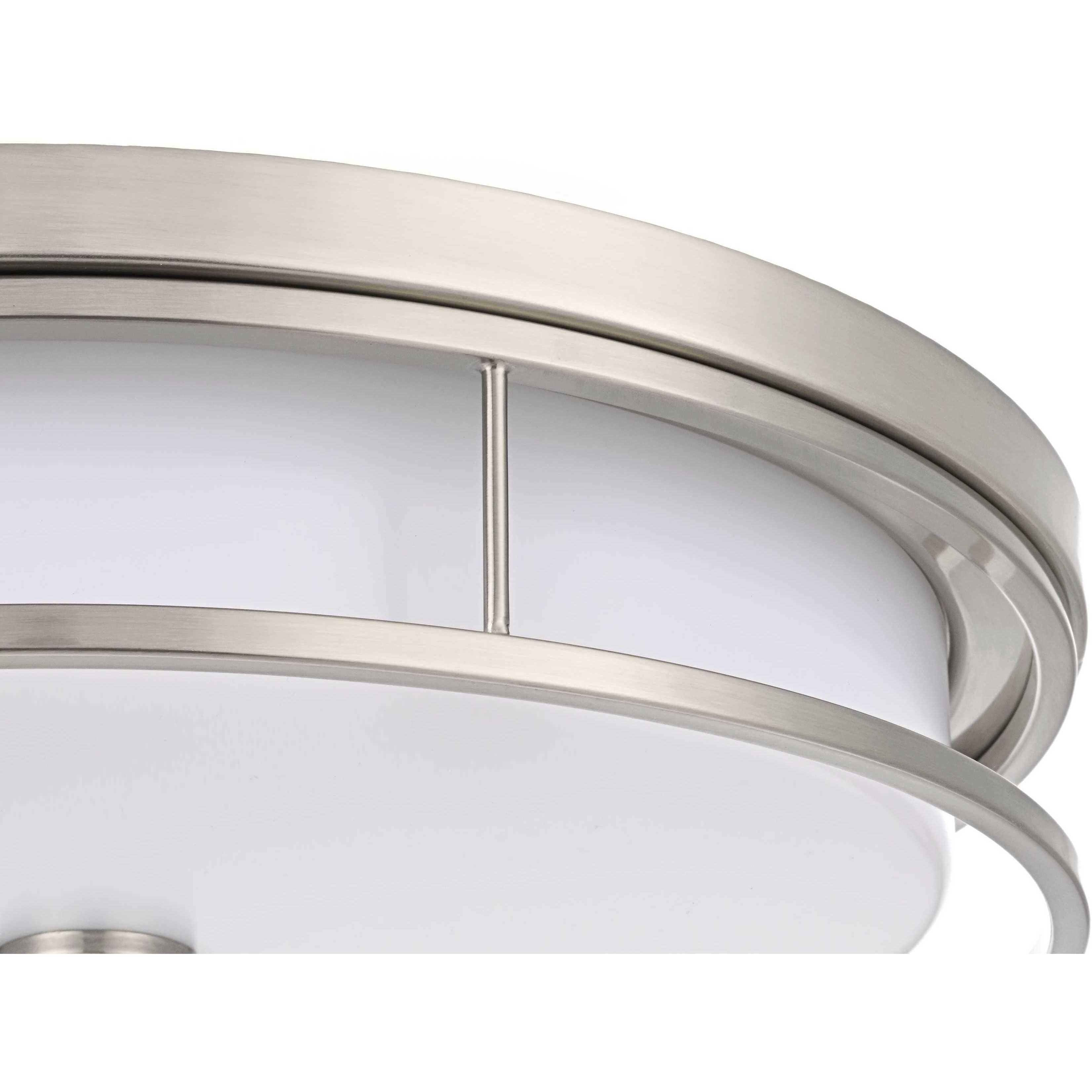 Kolson 20 inch Polished Nickel Flush Mount Ceiling Light