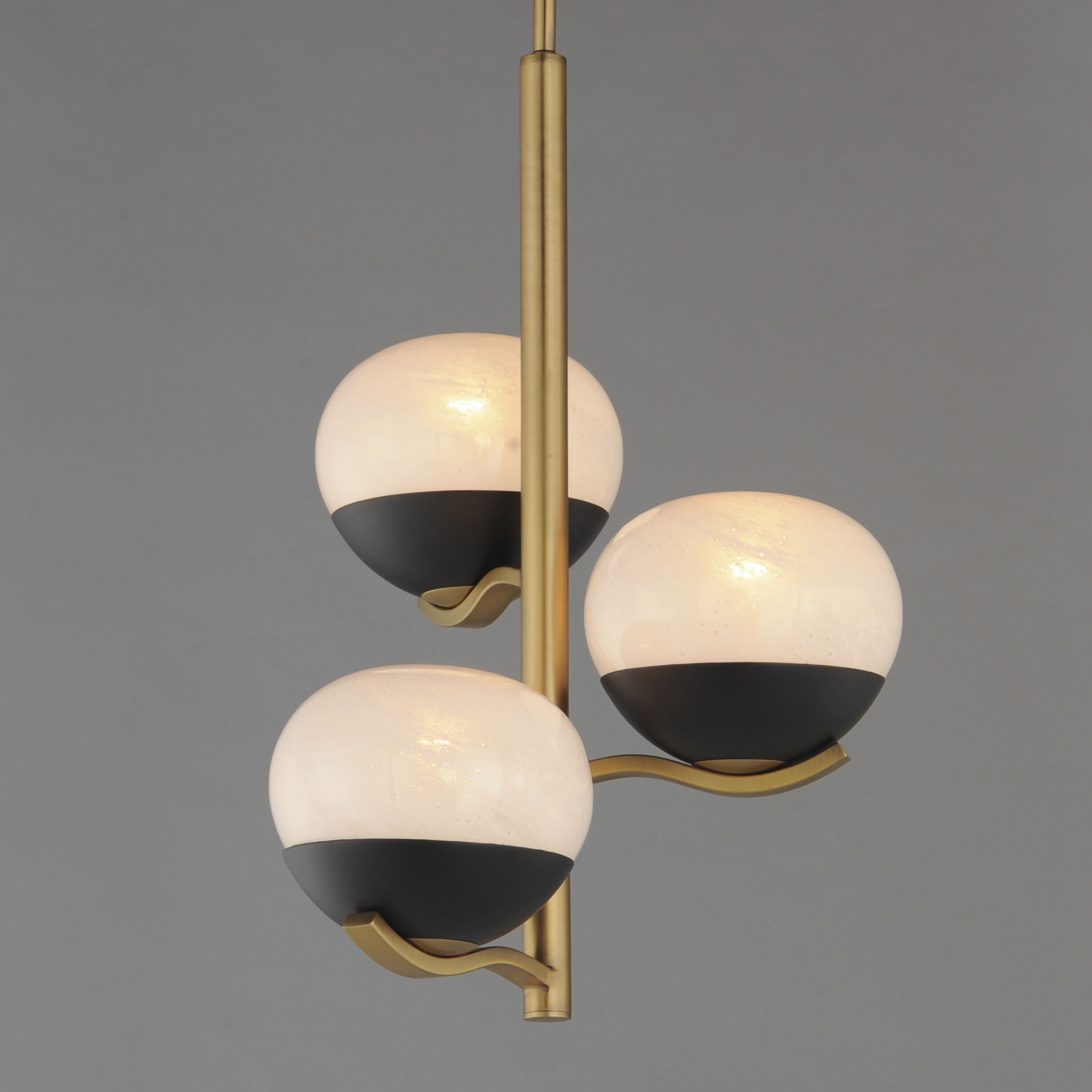 Lucerne 3 Light 15 inch Black and Natural Aged Brass Entry Foyer Pendant Ceiling Light