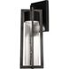 Cane LED 6 inch Black Outdoor Sconce