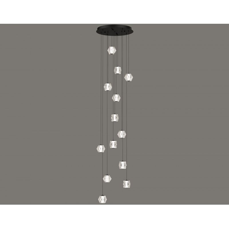Beluga LED 22 inch Black Multi Port Pendant Ceiling Light