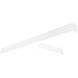 L-Line 19 inch White LED Direct Linear Ceiling Light, Selectable Lumens, Selectable CCT