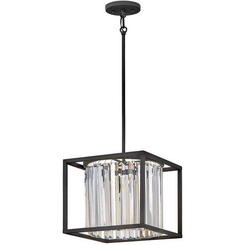 Giada 1 Light 12 inch Black Indoor Foyer Pendant Ceiling Light, Convertible to Semi-Flush