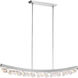 Arcus 1 Light 57.13 inch Polished Nickel Linear Pendant Ceiling Light