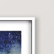 Splash / Splish Blue and Turquoise and White and Green Framed Art
