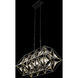 Marcia 3 Light 28 inch Matte Black and French Gold Linear Pendant Ceiling Light