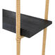 Four Tiers 44.1 X 18.1 X 9.8 inch Black Shelf