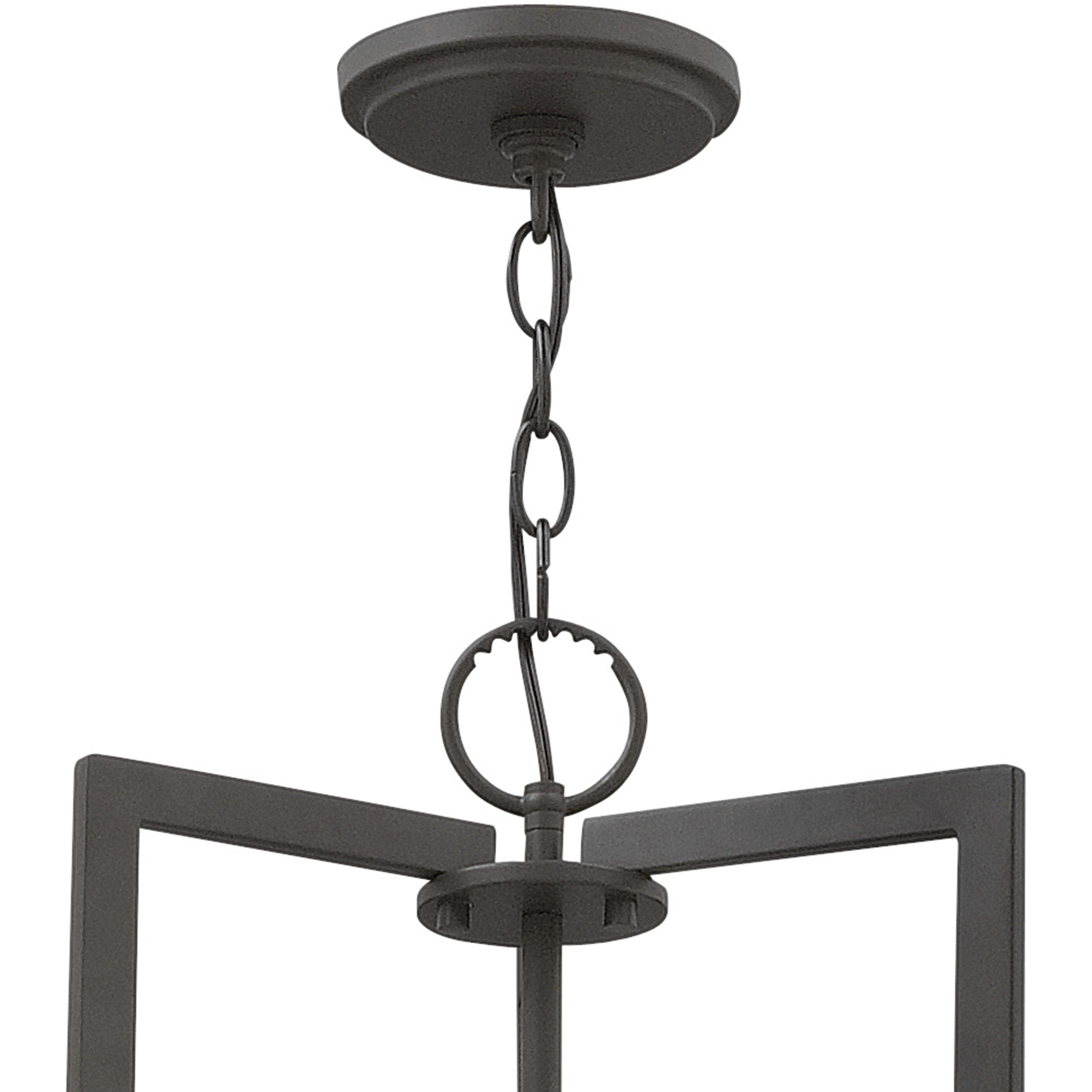 Hampton 3 Light 26 inch Buckeye Bronze Indoor Chandelier Ceiling Light in Non-LED