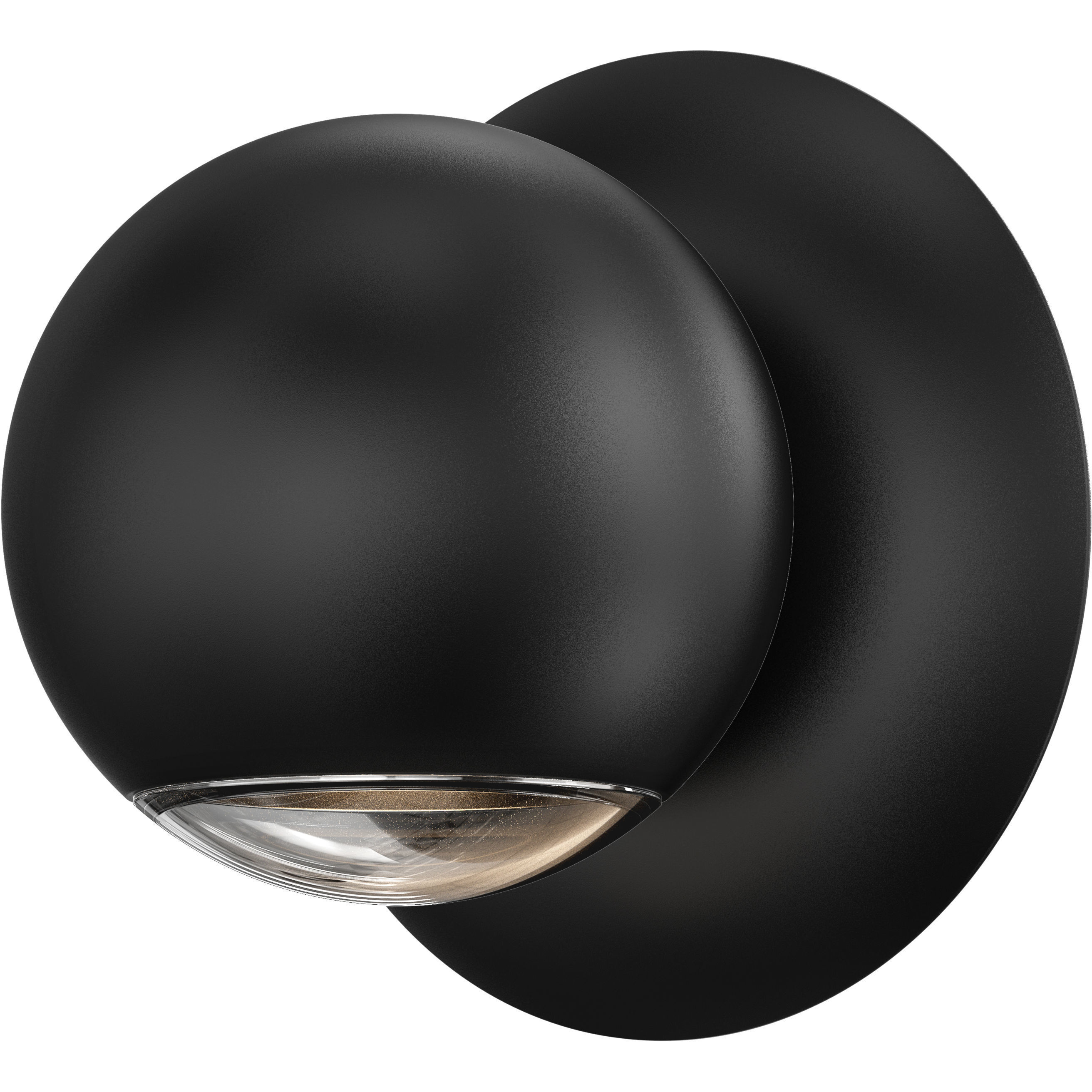 Hemisphere LED 4 inch Textured Black Wall Sconce Wall Light