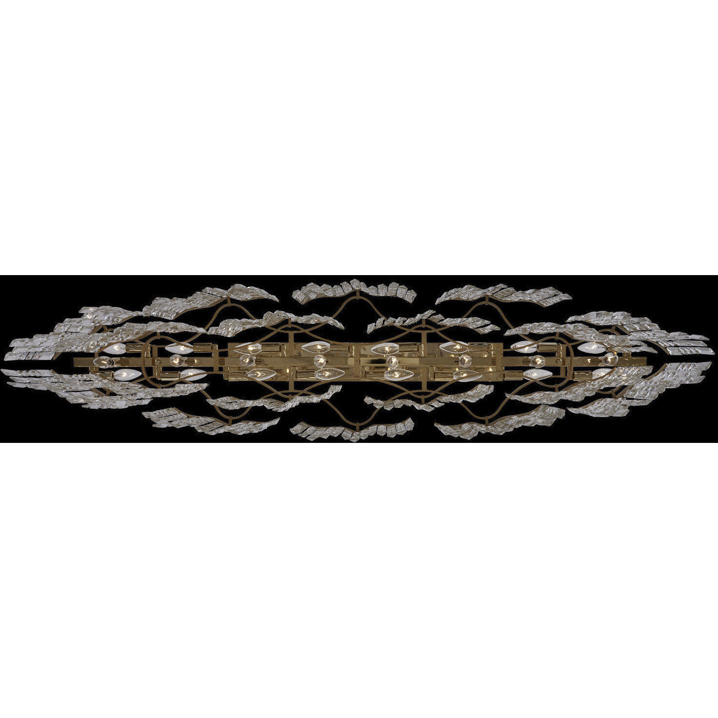 Cadere 24 Light 15 inch Two Tone 18K Gold Pendant Ceiling Light