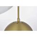 Eclipse 3 Light 18 inch Satin Gold Pendant Ceiling Light