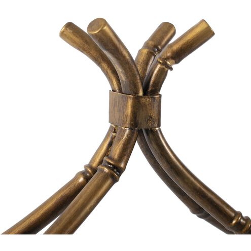 Moreau 60 X 28 inch Antique Gold Shelving, Large