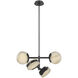 Kelly Wearstler Melange LED 25.25 inch Bronze Multi-Positional Semi-Flush Chandelier Ceiling Light