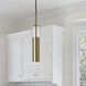 Luna LED 2.5 inch Aged Brass Pendant Ceiling Light