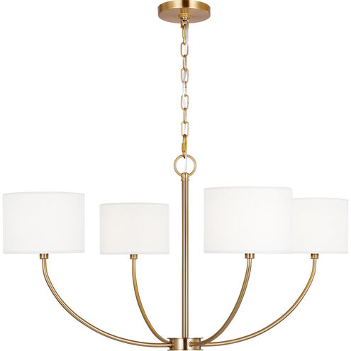 kate spade new york Sawyer 4 Light 31.75 inch Burnished Brass Chandelier Ceiling Light