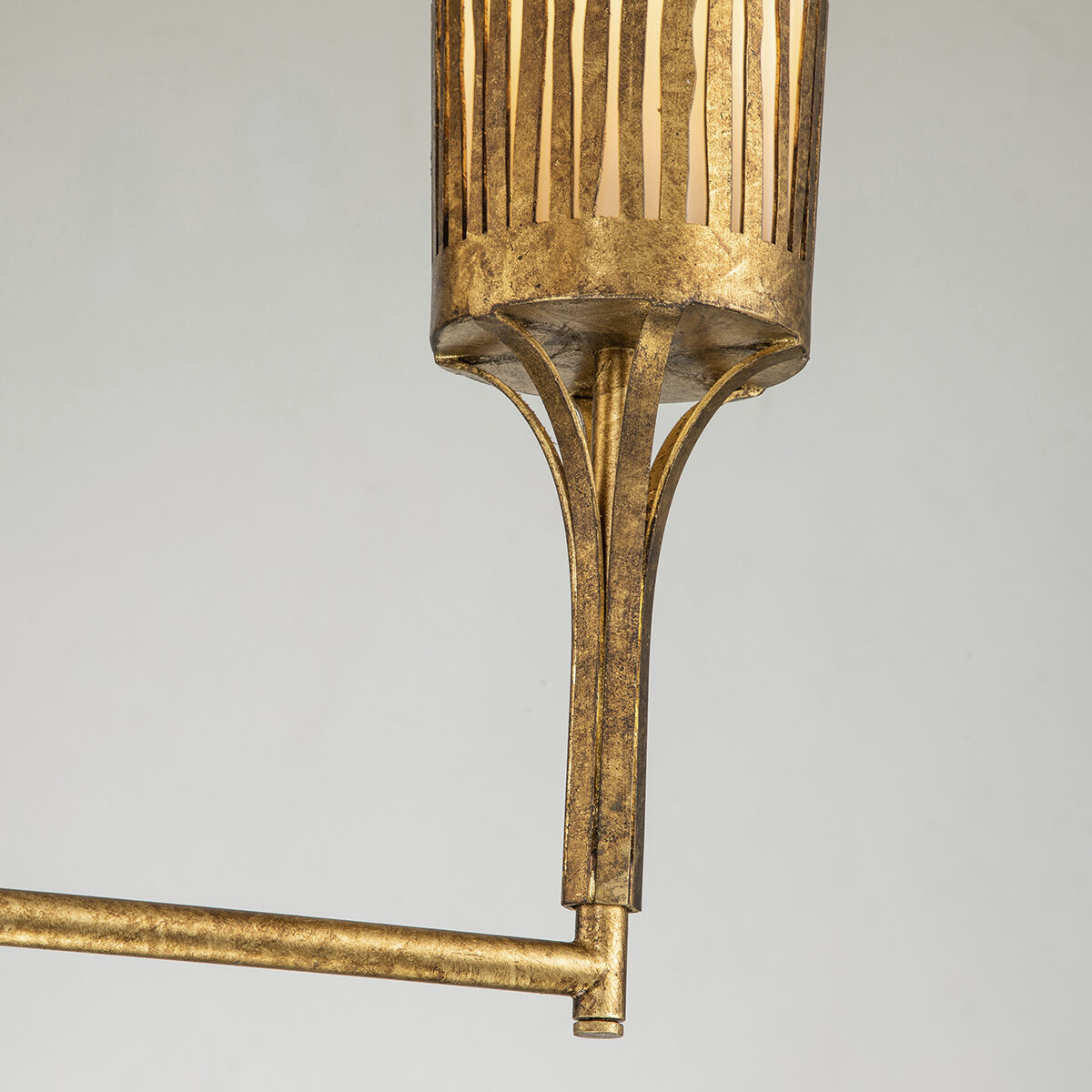 Sawgrass 3 Light 20 inch Gold Leaf Chandelier Ceiling Light