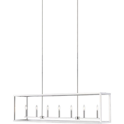 Moffet Street Island Pendant Ceiling Light in Brushed Nickel