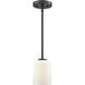Laphia 1 Light 5 inch Matte Black Pendant Ceiling Light