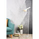Juniper 49 inch 40 watt White Floor Lamp Portable Light