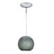 Envisage VI 1 Light 8 inch Satin Nickel Mini Pendant Ceiling Light in Chiseled Smoke