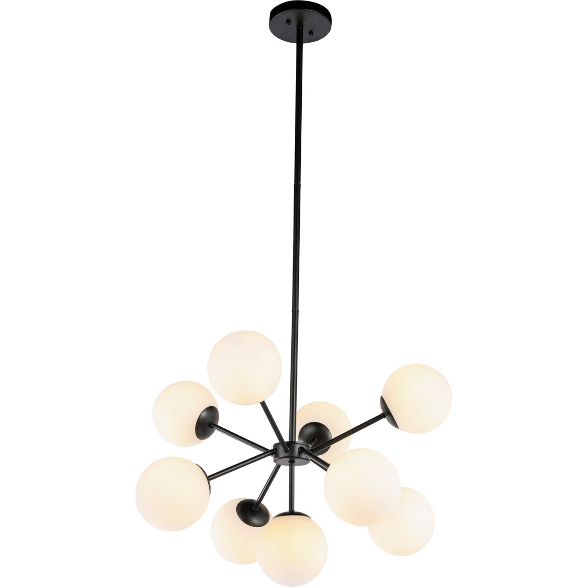Jupiter 9 Light 26 inch Black Pendant Ceiling Light