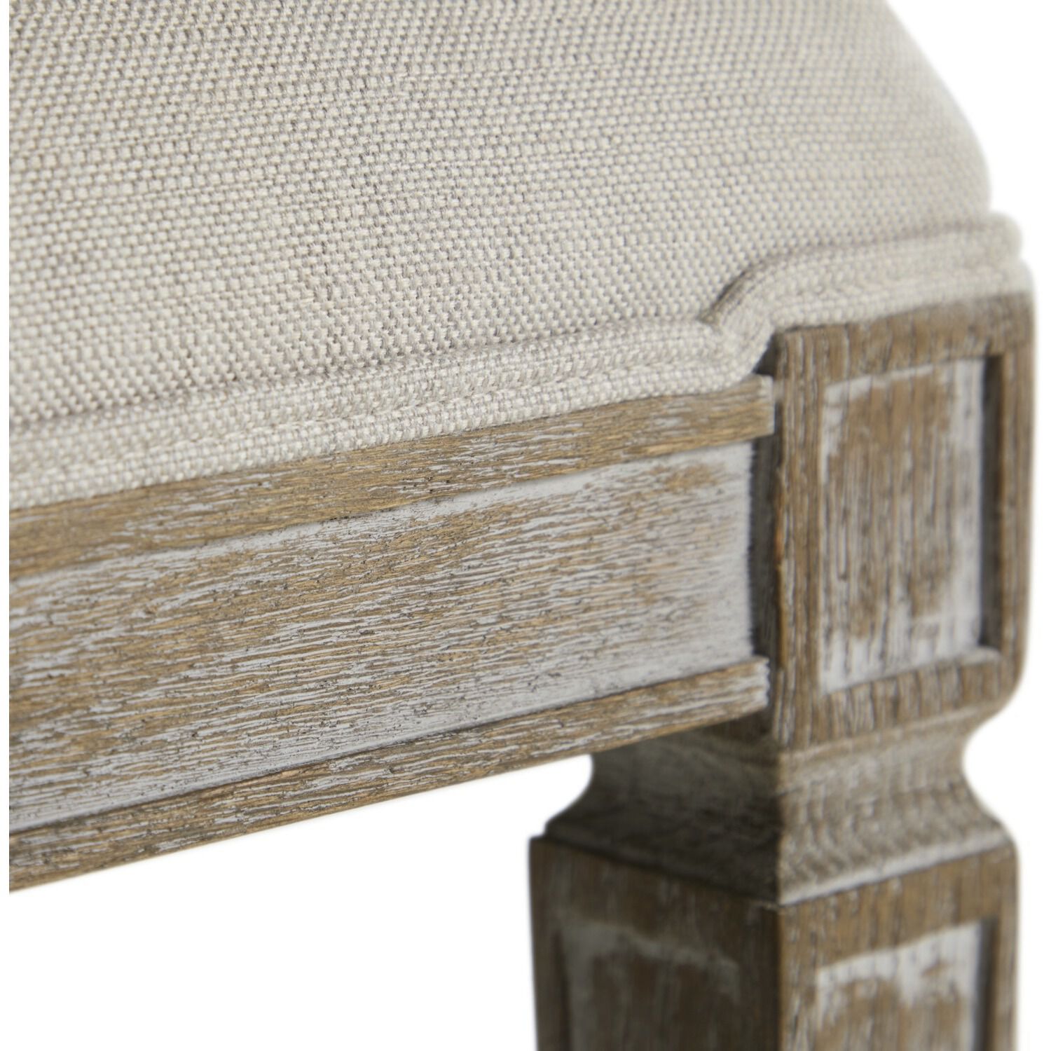 Danielle Burnished Oak / Sunbrella Linen Dove Dining Chair
