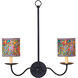 Marble Multicolor Drum Chandelier Shade