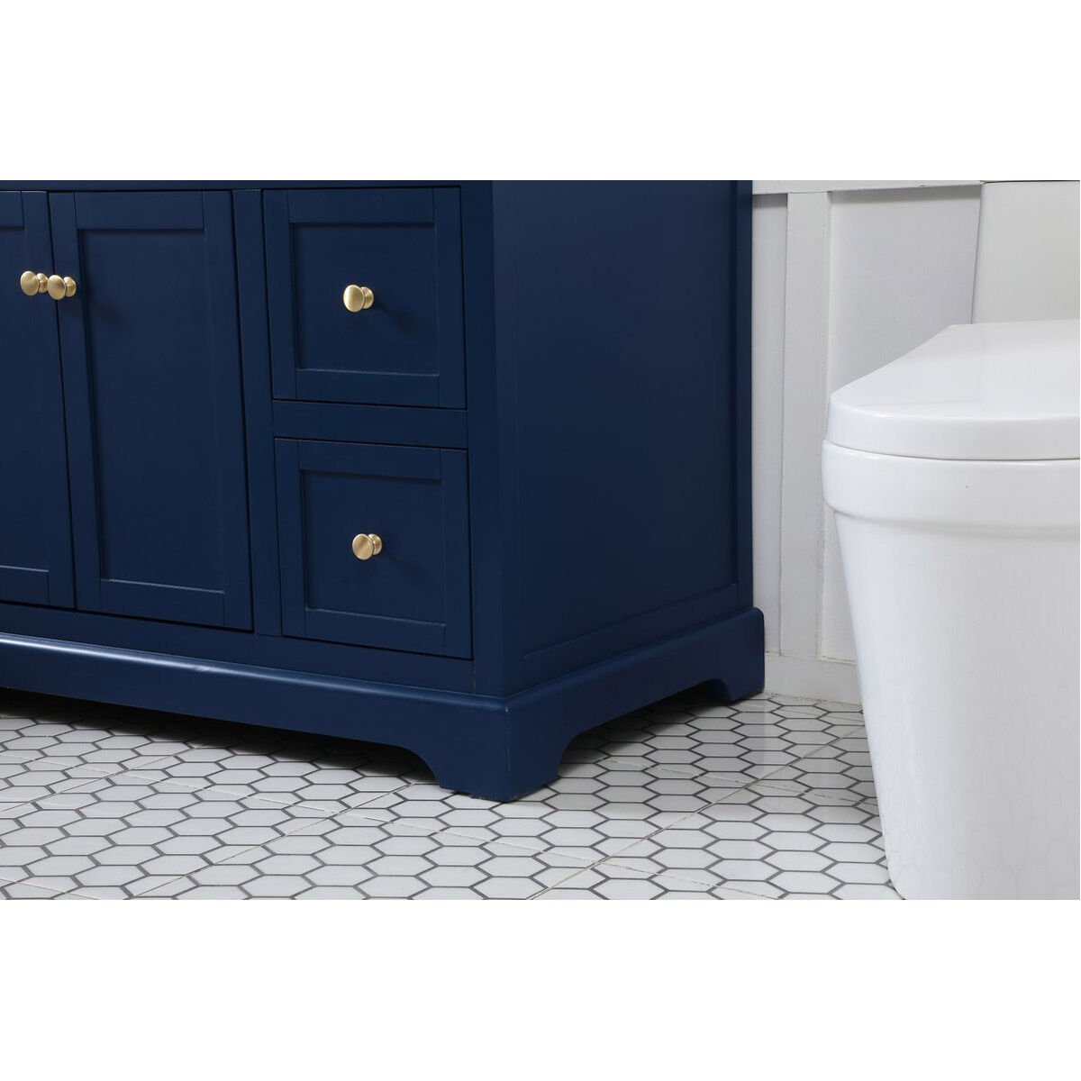 Franklin 48 X 22 X 35 inch Blue Bathroom Vanity Cabinet