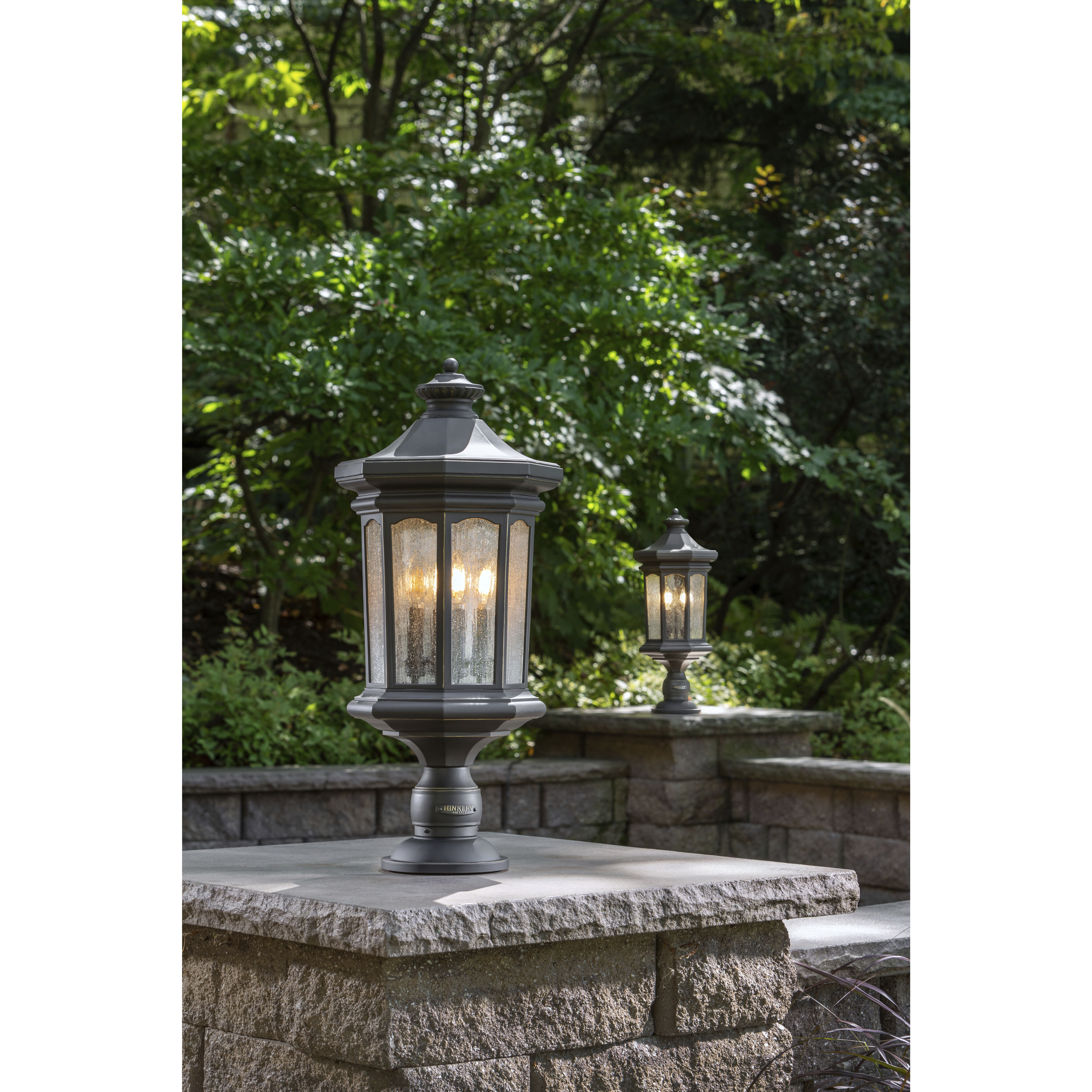 Estate Series Raley LED 26 inch Oil Rubbed Bronze Outdoor Post Mount Lantern