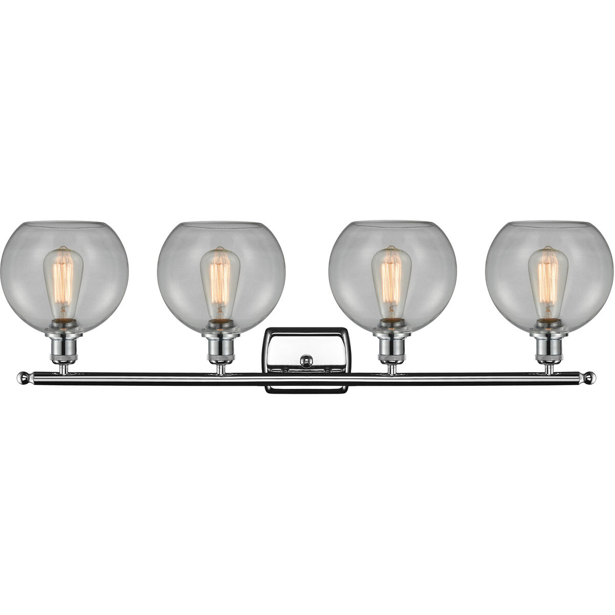 Ballston Athens 4 Light 36 inch Polished Chrome Bath Vanity Light Wall Light in Clear Glass, Ballston