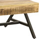 Estonian 47 X 28 inch Natural with Black Coffee Table