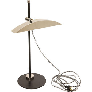 Piano/Desk 20 inch 5 watt Matte Black with Polished Nickel Accents Table Lamp Portable Light