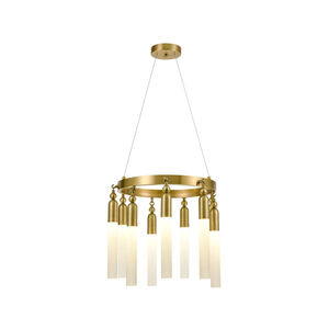 Fusion 9 Light 25 inch Aged Brass Chandelier Ceiling Light
