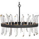 Revel LED 28 inch Black Chandelier Ceiling Light