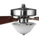 Builder 52 inch Brushed Nickel with Cherry/Natural Cherry Blades Ceiling Fan
