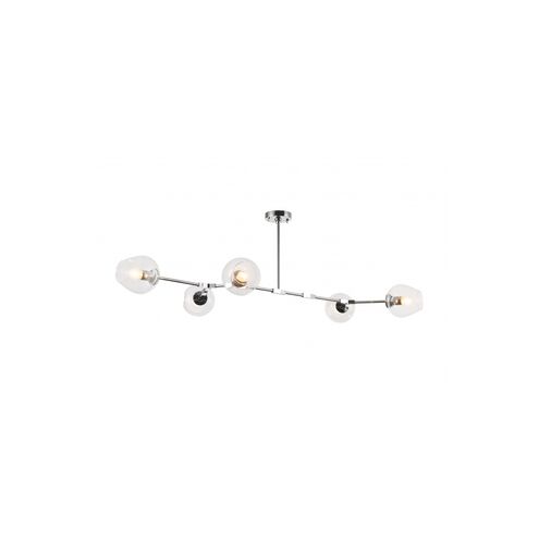 Canada 5 Light 24 inch Chrome Chandelier Ceiling Light