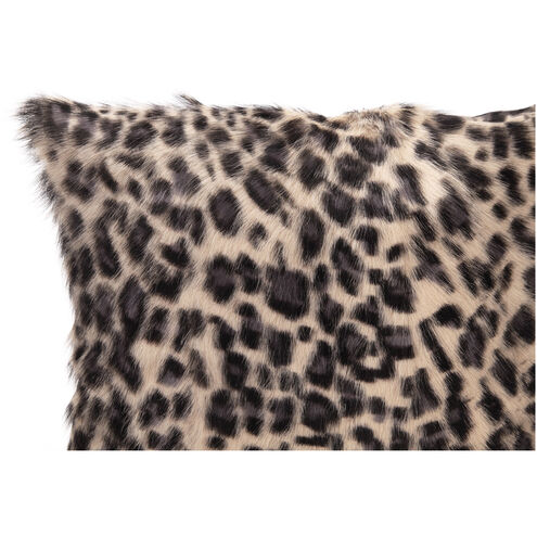 Spotted Goat Fur 18 X 4 inch Blue Pillow