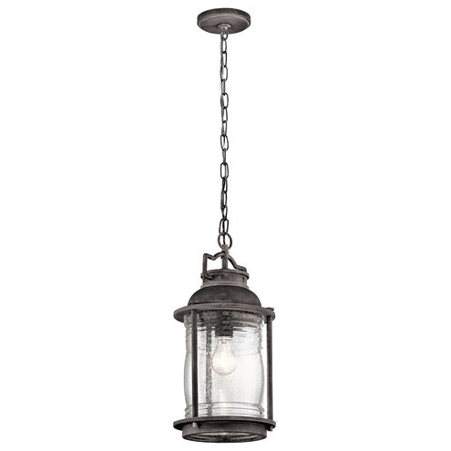 Ashland Bay 1 Light 9 inch Weathered Zinc Outdoor Hanging Pendant