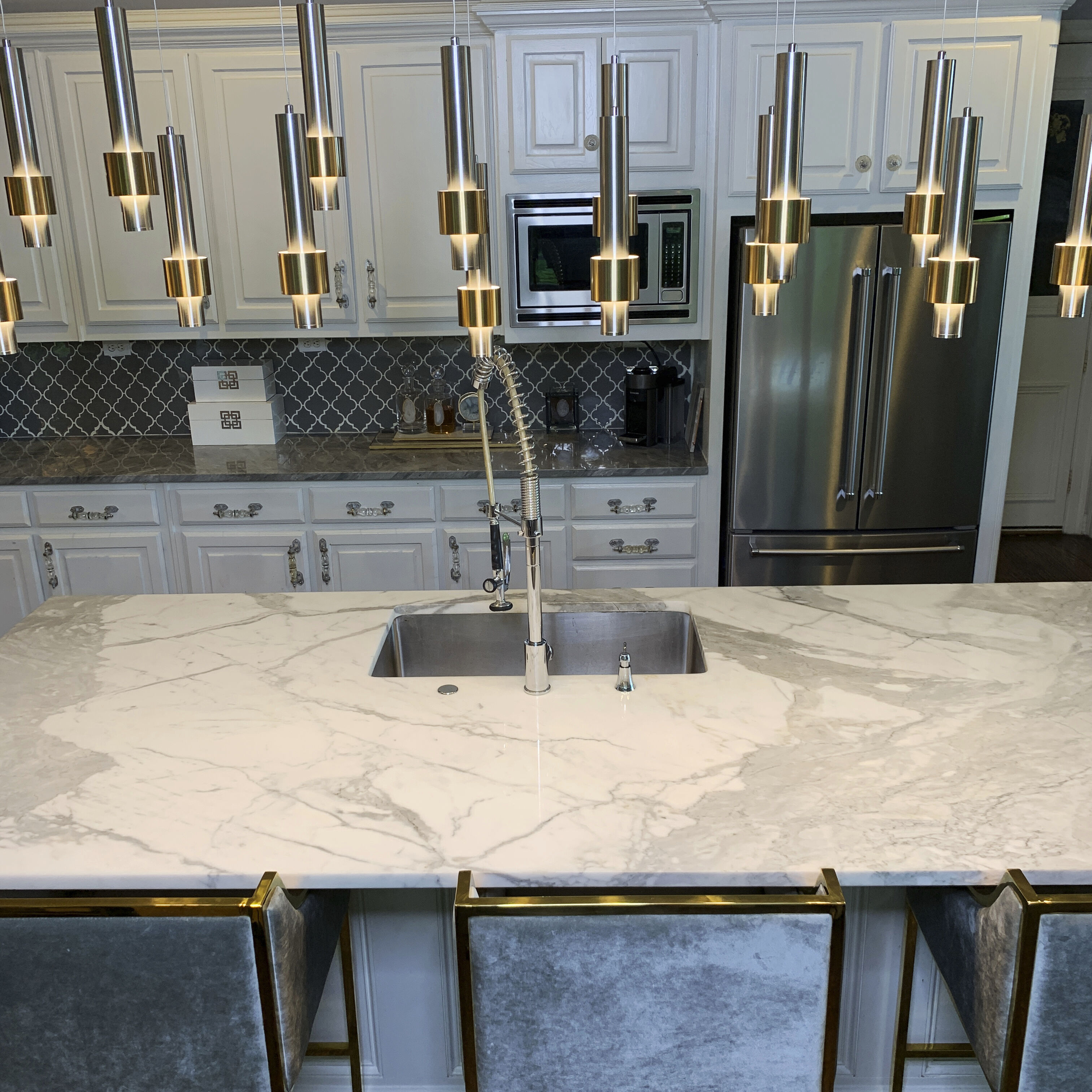 Reveal LED 10 inch Satin Nickel and Satin Brass Multi-Light Pendant Ceiling Light