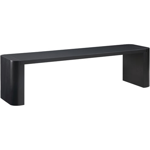 Post Black Dining Bench, Small