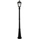 Royal LED 87 inch Black Lamp Post Set