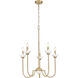 Allistair 5 Light 24 inch Modern Gold Chandelier Ceiling Light