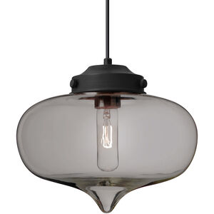 Mira 1 Light Black Cord Pendant Ceiling Light