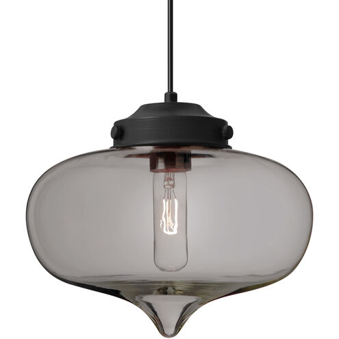 Mira 1 Light Black Cord Pendant Ceiling Light