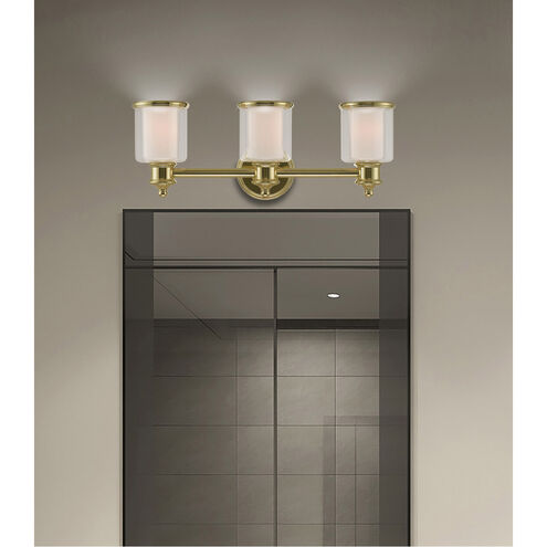 Middlebush 3 Light 24 inch Polished Brass Bath Vanity Wall Light