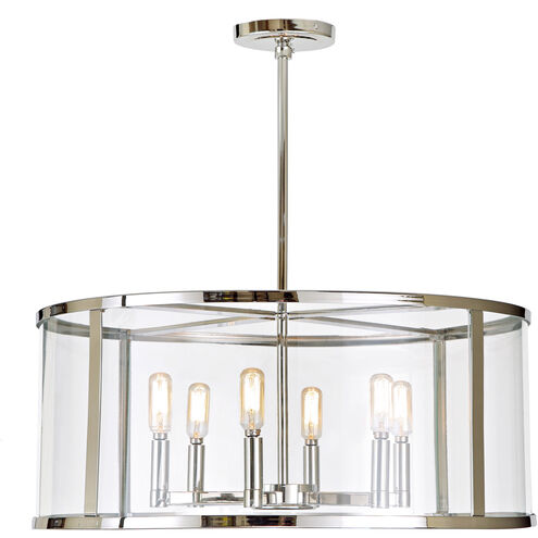 Bryant 6 Light 24 inch Polished Nickel Pendant Ceiling Light