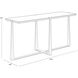 Cowell 64 X 20 inch White / Antique Brass Console Table