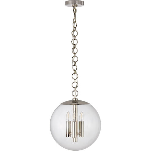 AERIN Turenne 4 Light 14 inch Polished Nickel Globe Pendant Ceiling Light, Medium
