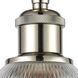 Ballston Castile 1 Light 6 inch Polished Nickel Semi-Flush Mount Ceiling Light in Clear Glass, Ballston